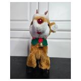 Christmas Holiday Decor Collection Including Nativity Candleholder and Animated Reindeer
