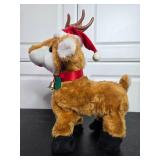 Christmas Holiday Decor Collection Including Nativity Candleholder and Animated Reindeer
