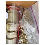 Holiday Decoration Collection with Ribbons, Ornaments, and Angel Chimes