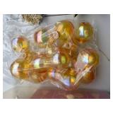 Holiday Decoration Collection with Ribbons, Ornaments, and Angel Chimes