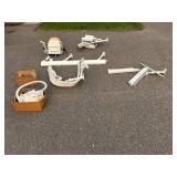 Disassembled Stair Lift Chair with Rail System