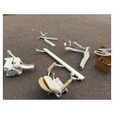 Disassembled Stair Lift Chair with Rail System