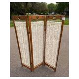 Pair of Decorative Room Dividers with Floral and Heart Designs