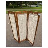 Pair of Decorative Room Dividers with Floral and Heart Designs