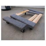 TWO FURNITURE DOLLYS