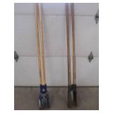 SEYMOUR POST HOLE DIGGER AND VINTAGE POST HOLE DIGGER