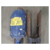 SEYMOUR POST HOLE DIGGER AND VINTAGE POST HOLE DIGGER