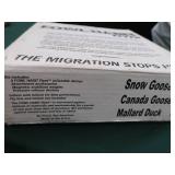 11 DUCK DECOYS / FOWL HABIT FLYER