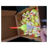 TROLLING MOTOR MOUNTING PLATE WITH BOX OF BOBBERS