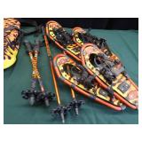 2 PAIR OF YOUTH YUKON CHARLIES TRAIL BLAZE SNOSHOES