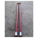 2 AKRON ADJUSTABLE BUILDING COLUMNS