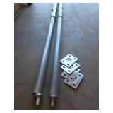 2 ADJUSTABLE BUILDING COLUMNS