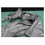 LEATHER CHAPS / KNIFE / LEATHER POUCH