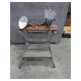 BLACK AND DECKER WORK TABLE + WORK LIGHTS