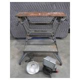 BLACK AND DECKER WORK TABLE + WORK LIGHTS