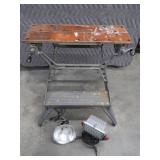 BLACK AND DECKER WORK TABLE + WORK LIGHTS