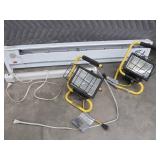 HALLOGEN LIGHTS AND ELECTRIC HEATER