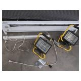 HALLOGEN LIGHTS AND ELECTRIC HEATER