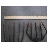 TWO VINTAGE FISHING SPEARS