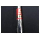 SET OF GOLF CLUBS W/ LEATHER GOLF BAG