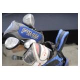 SET OF GOLF CLUBS w/ PING BAG