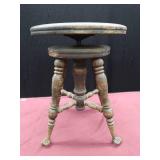 ANTIQUE ? / VINTAGE? GLASS BALL CLAW FOOT STOOL