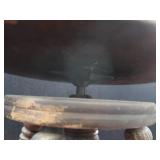 ANTIQUE ? / VINTAGE? GLASS BALL CLAW FOOT STOOL