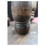 ANTIQUE ? / VINTAGE? GLASS BALL CLAW FOOT STOOL