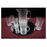 ITTALA ULTIMA THULE PITCHER W/ 5 GLASSES
