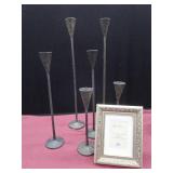 TALL HEAVY METAL CANDLE HOLDERS / FRAME