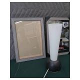 BRAND NEW LARGE FRAMES AND MODERN LAMP