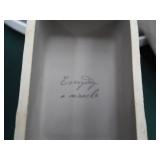 GLASS CANDLE STICK HOLDERS AND ASSORTED WILLOW TREE FIGURINES