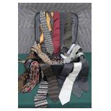 CARRY ON LUGGAGE FULL OF DESIGNER TIES + BONUS SHOES