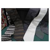 CARRY ON LUGGAGE FULL OF DESIGNER TIES + BONUS SHOES