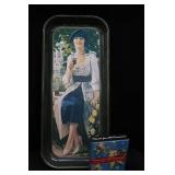 VINTAGE COCA COLA TRAY AND BONUS CARDS