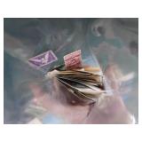 LARGE VINTAGE STAMP COLLECTION + POSTCARDS AND ART