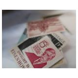 LARGE VINTAGE STAMP COLLECTION + POSTCARDS AND ART