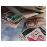 LARGE VINTAGE STAMP COLLECTION + POSTCARDS AND ART