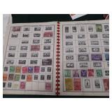 LARGE VINTAGE STAMP COLLECTION + POSTCARDS AND ART