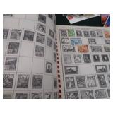 LARGE VINTAGE STAMP COLLECTION + POSTCARDS AND ART