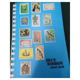 LARGE VINTAGE STAMP COLLECTION + POSTCARDS AND ART