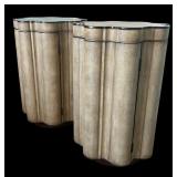 Pair of Circle of Curves Drum Tables by Lexington