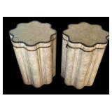 Pair of Circle of Curves Drum Tables by Lexington