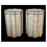 Pair of Circle of Curves Drum Tables by Lexington