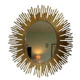Salon Sunburst Oval Mirror by Bernhardt