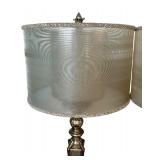 Pair of Luxurious Mirror Accented Table Lamps