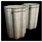 Pair of Circle of Curves Drum Tables by Lexington