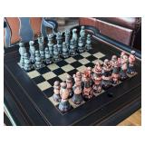 Elegant Chess Table / Game Table with Chairs