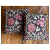 Pair of Floral Accent Pillows