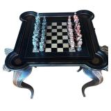 Elegant Chess Table / Game Table with Chairs
